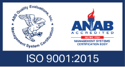 Certificado ISO 9001:2015 - ANAB Acredited - Management Systems Certification Body